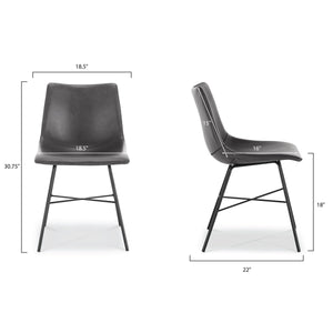 Grey/Set of 2, dimensions