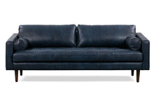 Load image into Gallery viewer, Midnight Blue, Leather Sofa

