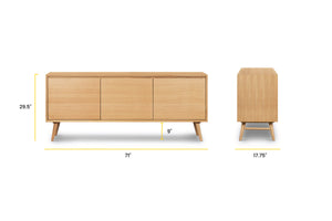 Oak, dimensions