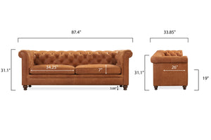 Cognac Tan, dimensions