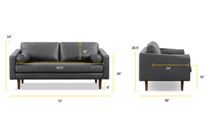 Slate Grey, dimensions