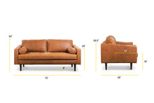 Load image into Gallery viewer, Cognac Tan, dimensions
