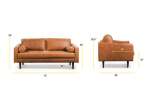 Cognac Tan, dimensions