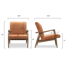 Load image into Gallery viewer, Cognac Tan/Single, dimensions
