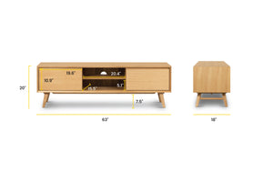 Oak, dimensions