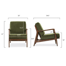 Load image into Gallery viewer, Distressed Green Velvet, dimensions
