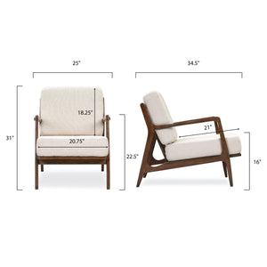 Linen White, dimensions