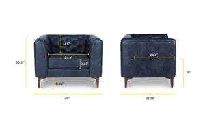 Midnight Blue/Single, dimensions
