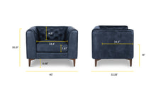 Load image into Gallery viewer, Midnight Blue/Set of 2, dimensions
