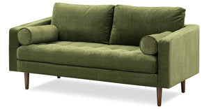 Distressed Green Velvet