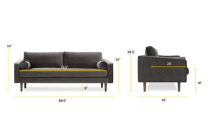 Concrete Velvet, dimensions