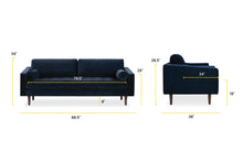 Load image into Gallery viewer, Navy Velvet, dimensions
