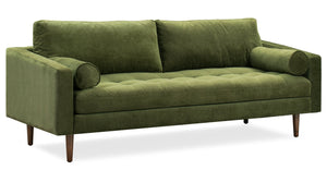 Distressed Green Velvet