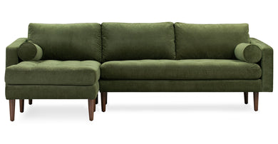 Distressed Green Velvet