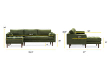 Load image into Gallery viewer, Distressed Green Velvet, dimensions
