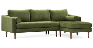 Distressed Green Velvet