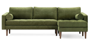 Distressed Green Velvet