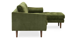 Distressed Green Velvet