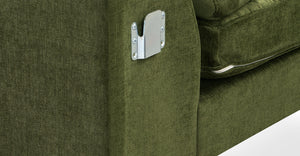 Distressed Green Velvet