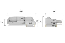 Load image into Gallery viewer, Cumulus Grey, dimensions
