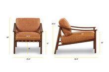 Load image into Gallery viewer, Cognac Tan, dimensions
