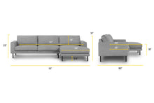 Load image into Gallery viewer, Luna Grey, dimensions
