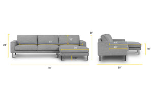 Luna Grey, dimensions
