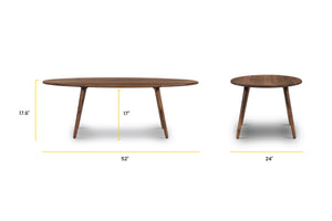 Walnut, dimensions