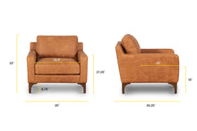 Load image into Gallery viewer, Cognac Tan, dimensions

