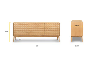 Oak, dimensions