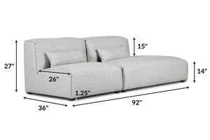 Soho Grey, dimensions