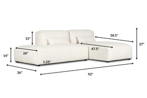 Mist White, dimensions