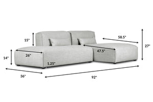 Soho Grey, dimensions