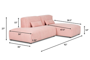 Carnation Pink, dimensions