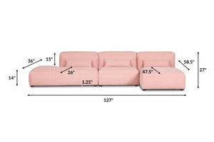 Carnation Pink, dimensions