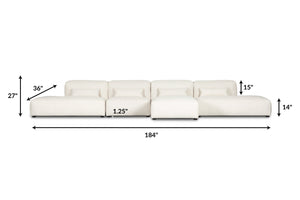 Mist White, dimensions