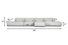 Load image into Gallery viewer, Soho Grey, dimensions
