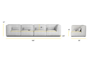 Soho Grey, dimensions