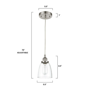 Satin Nickel, dimensions