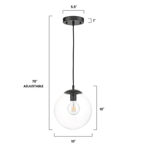 Black/Clear, dimensions
