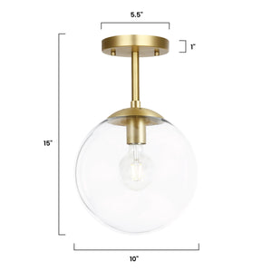 Brass/Clear, dimensions