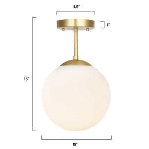 Brass/White, dimensions