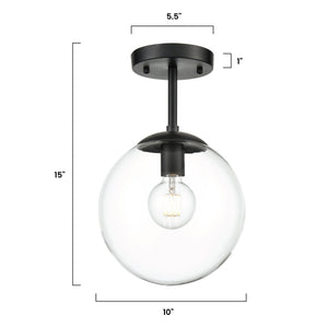 Black/Clear, dimensions