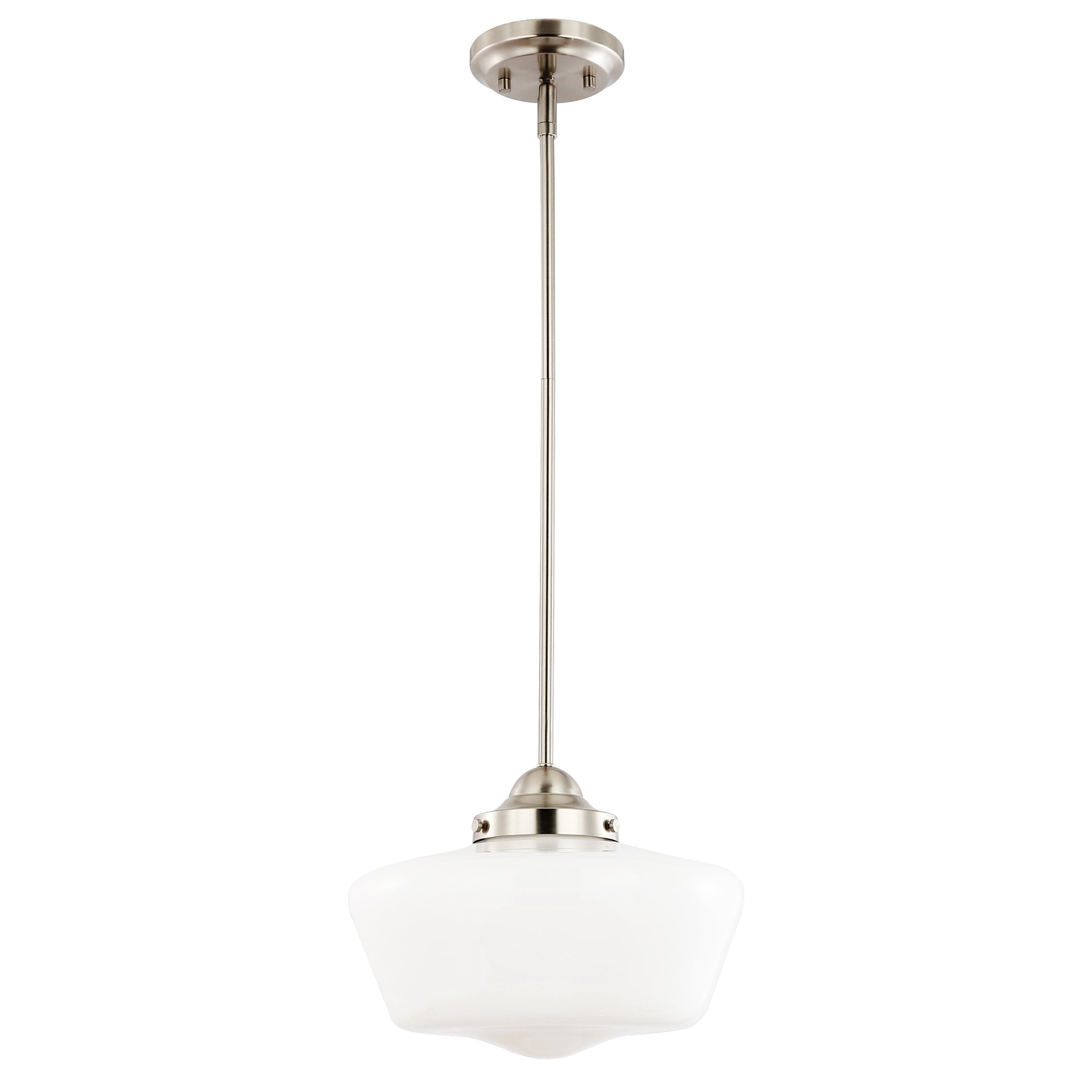 Satin Nickel / White