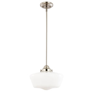 Satin Nickel / White