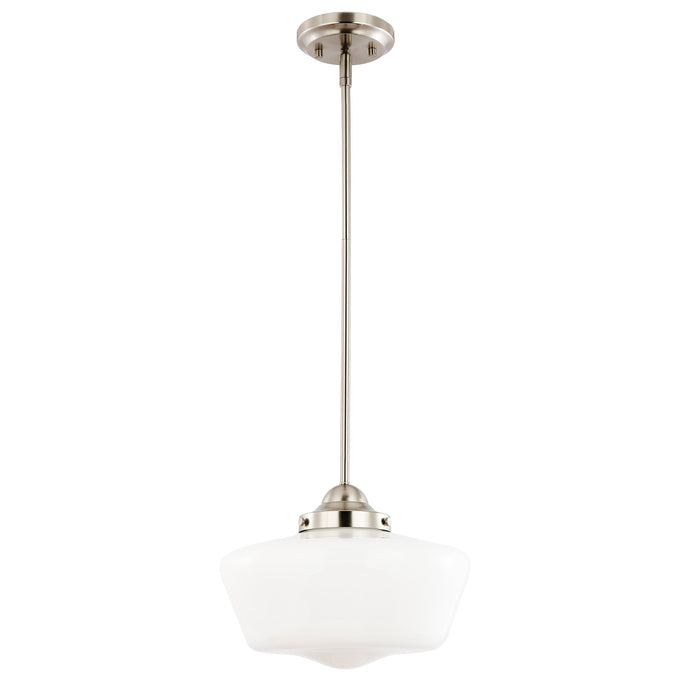 Satin Nickel / White