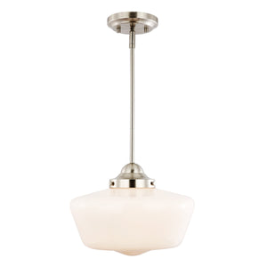 Satin Nickel / White