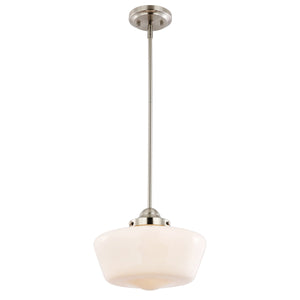 Satin Nickel / White