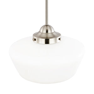Satin Nickel / White