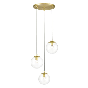 Brushed Brass/Clear